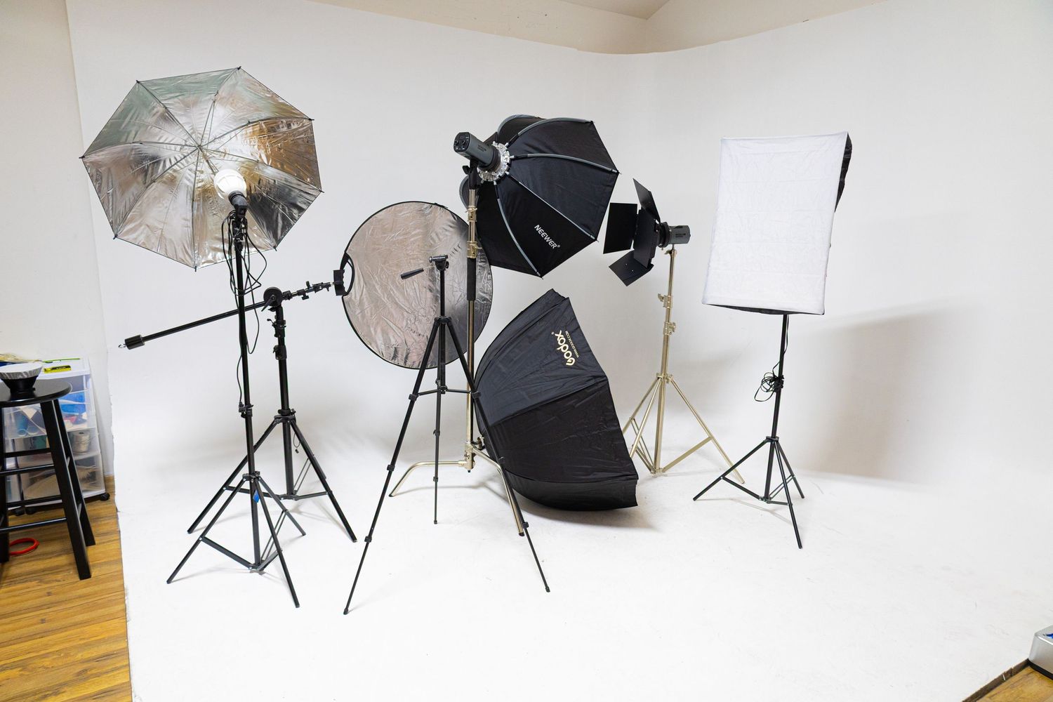 Creative themed set at a Las Vegas photography studio, perfect for portraits, fashion, birthdays, content creation, and editorial shoots.