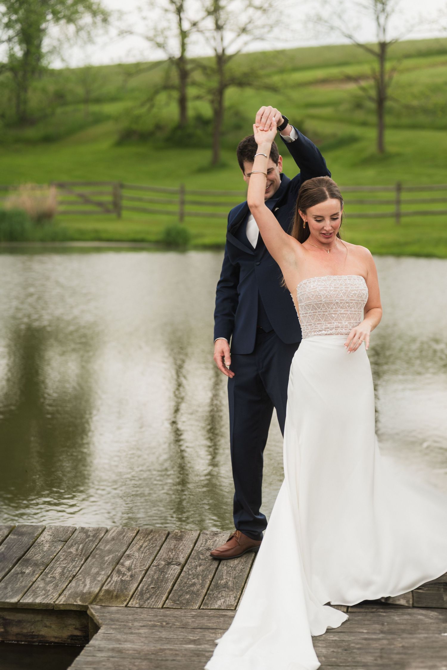 first look dance twirl  at shady elms farm pittsburgh pa photography and video