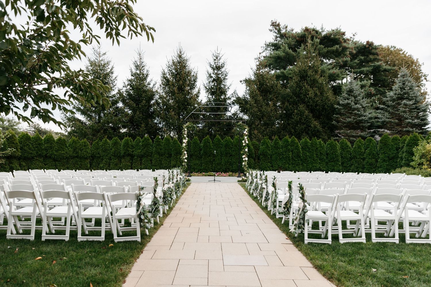 The Villa at Ridder Country Club wedding East Bridgewater MA ceremony area