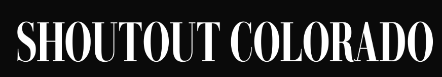 Black and white text logo reading 'Shoutout Colorado' against white background.