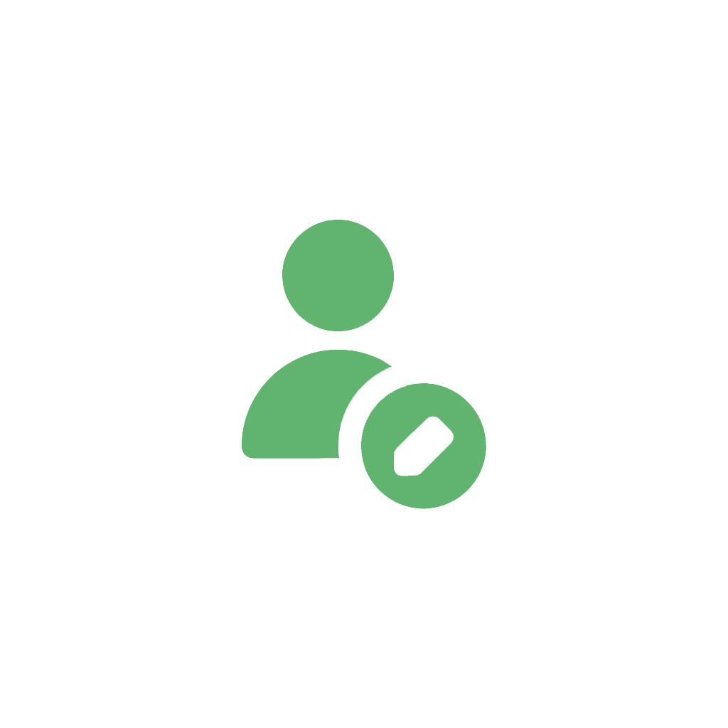 Set of green social media and communication icons in minimalist style.