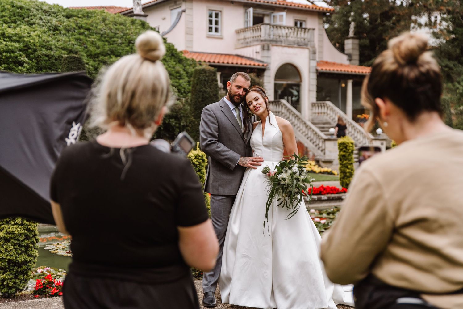 Italian Villa, Compton Acres Poole from a Dorset candid wedding photographer
