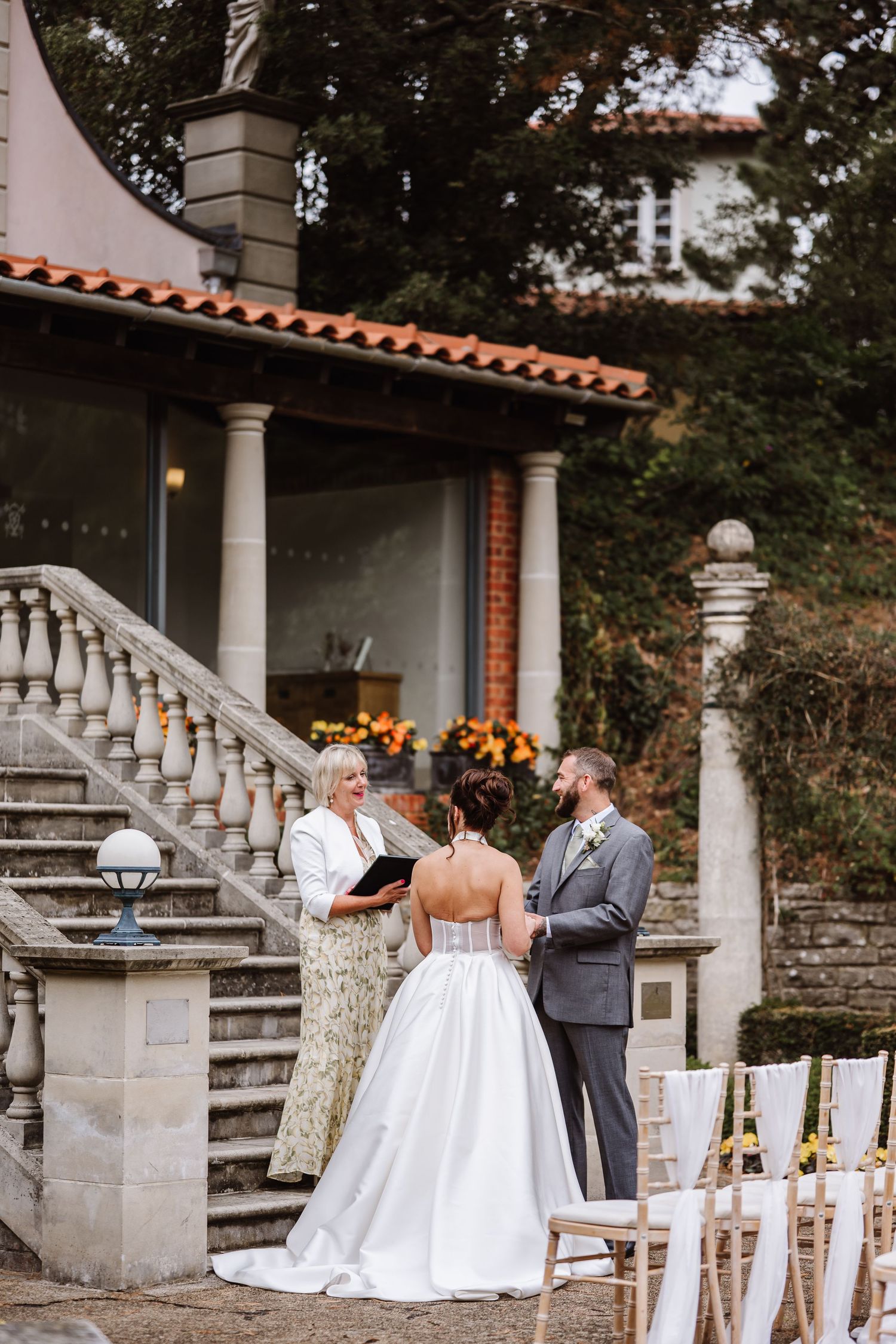 Italian Villa, Compton Acres Poole from a Dorset candid wedding photographer