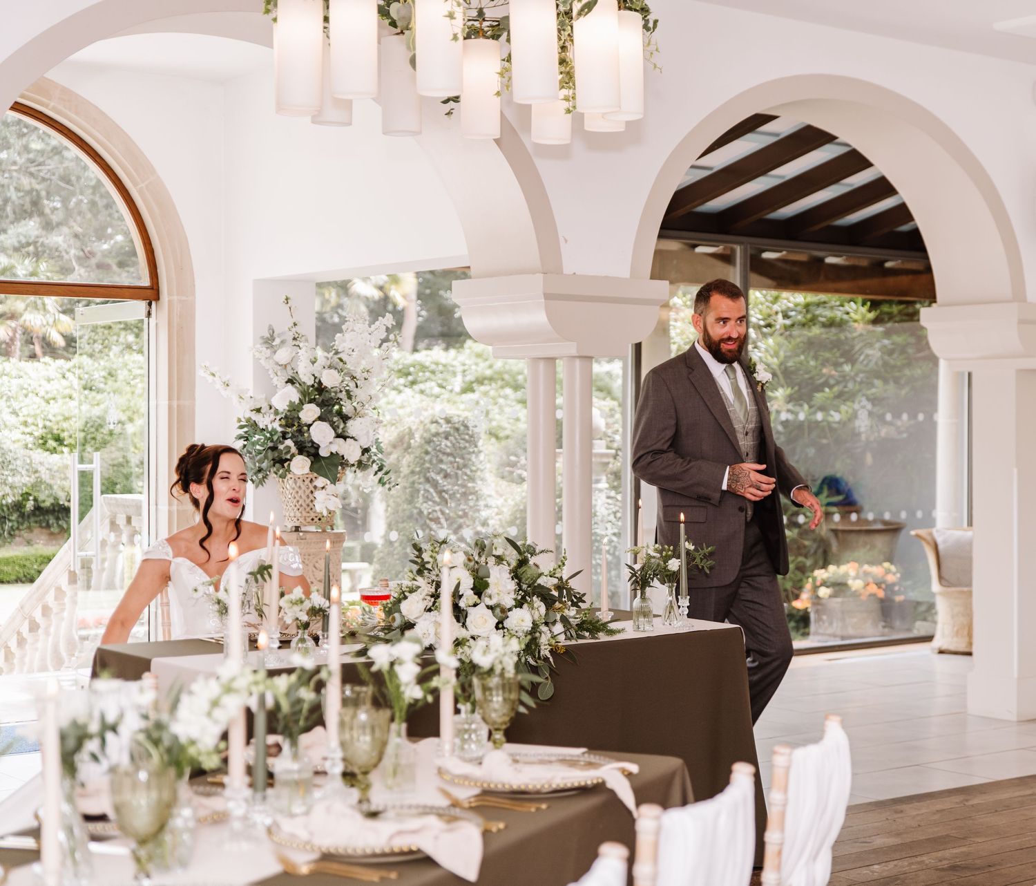 Italian Villa, Compton Acres Poole from a Dorset candid wedding photographer