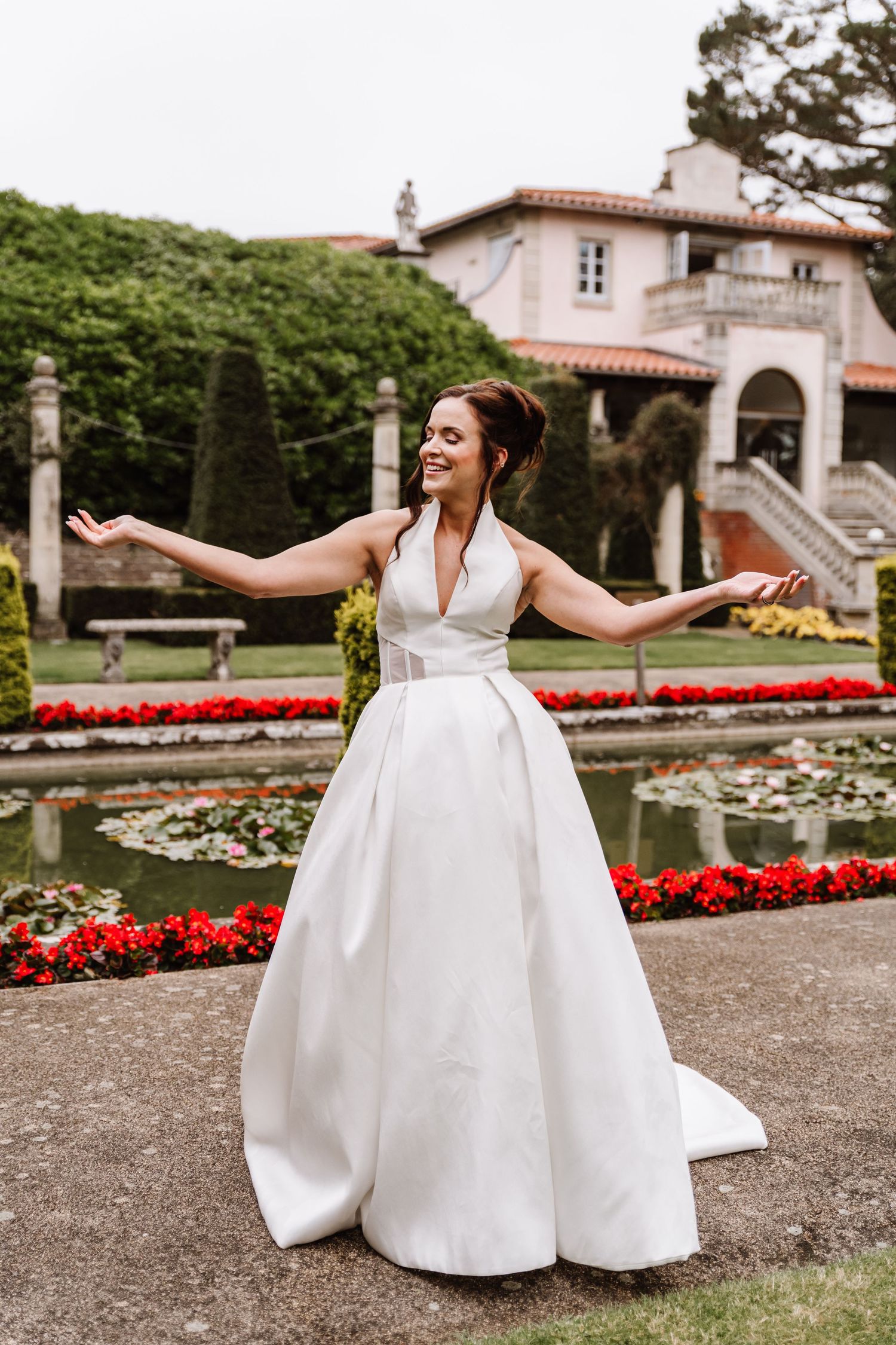 Italian Villa, Compton Acres Poole from a Dorset candid wedding photographer