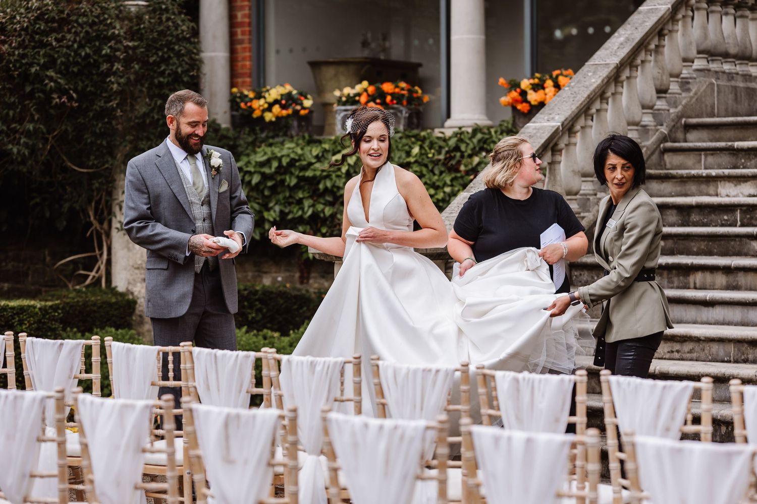 Italian Villa, Compton Acres Poole from a Dorset candid wedding photographer