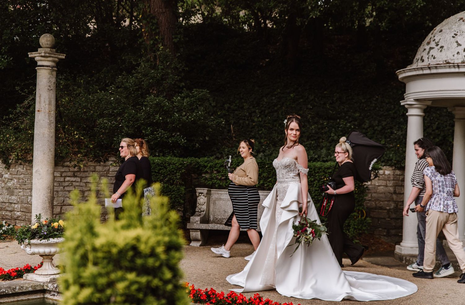Italian Villa, Compton Acres Poole from a Dorset candid wedding photographer