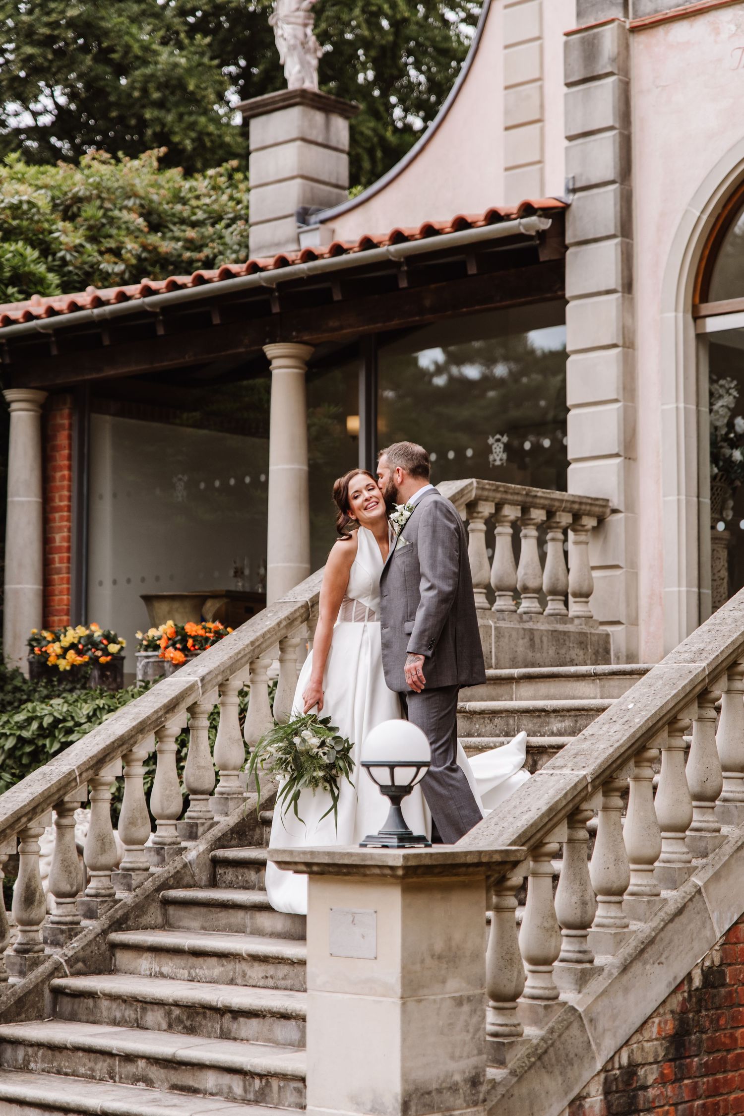 Italian Villa, Compton Acres Poole from a Dorset candid wedding photographer