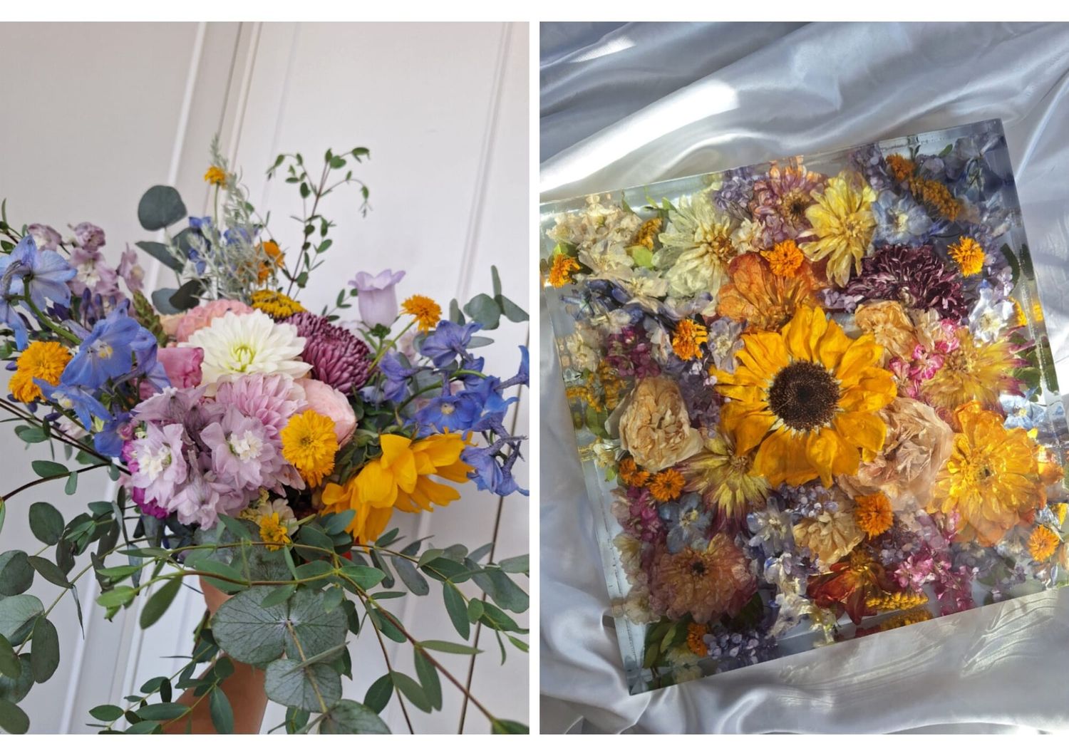 PouringSoulbyIG Resin Flower keep sake for wedding bouquet based in Dorset and Hampshire