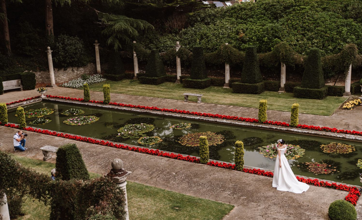 Italian Villa, Compton Acres Poole from a Dorset candid wedding photographer
