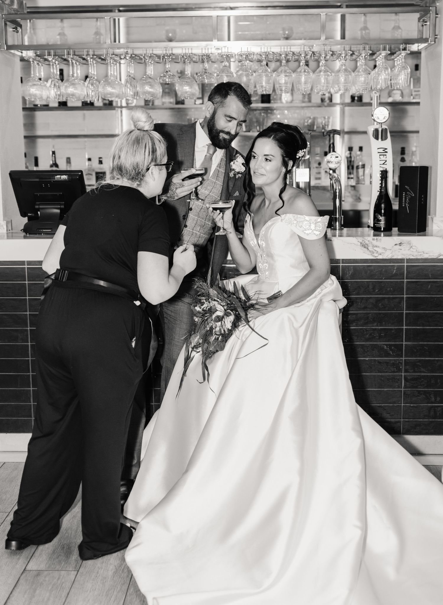 Behind the scenes at the Italian Villa, Compton Acres Poole from a Dorset candid wedding photographer