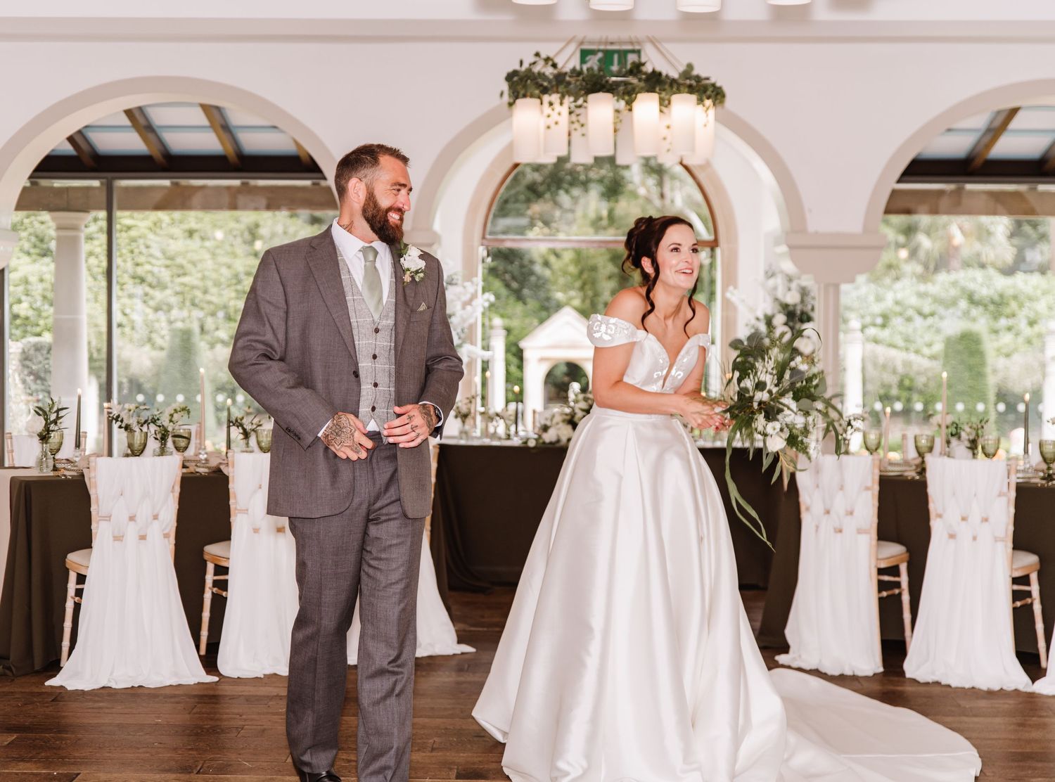 Italian Villa, Compton Acres Poole from a Dorset candid wedding photographer