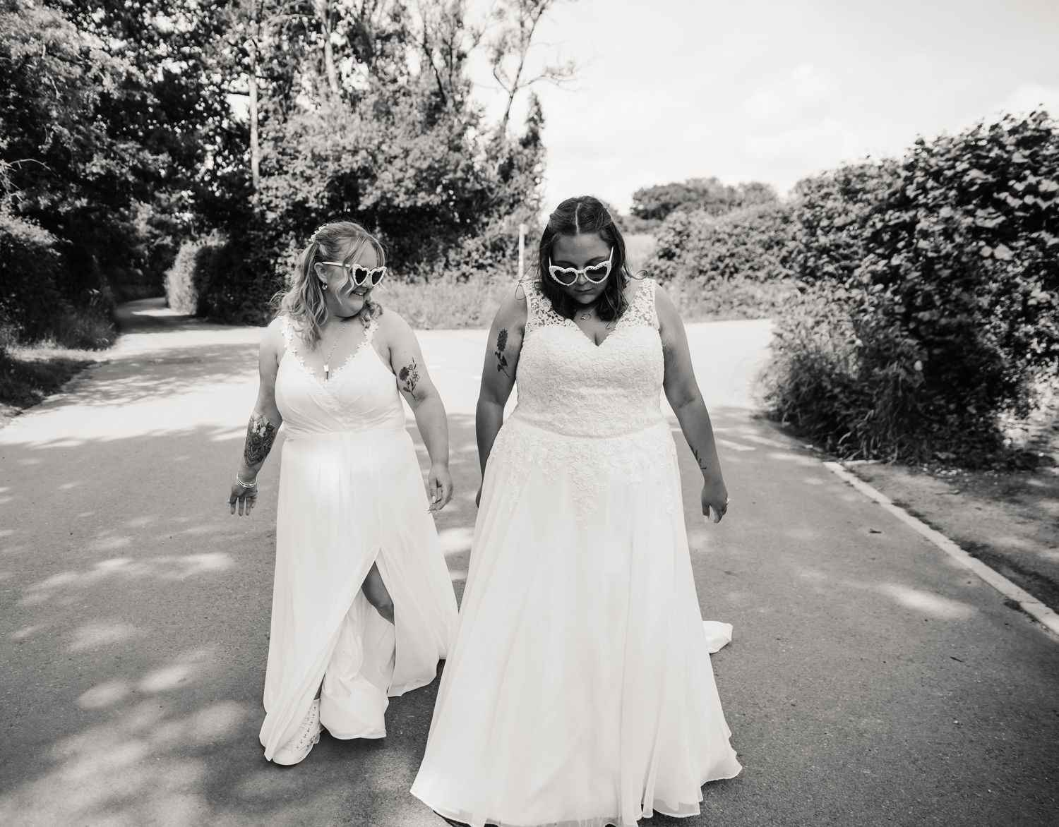 Weymouth wedding photographer. LGBTQ+ Dorset wedding at the Gaggle of Geese, near Dorchester, Dorset. Relaxed Dorset Wedding photographer