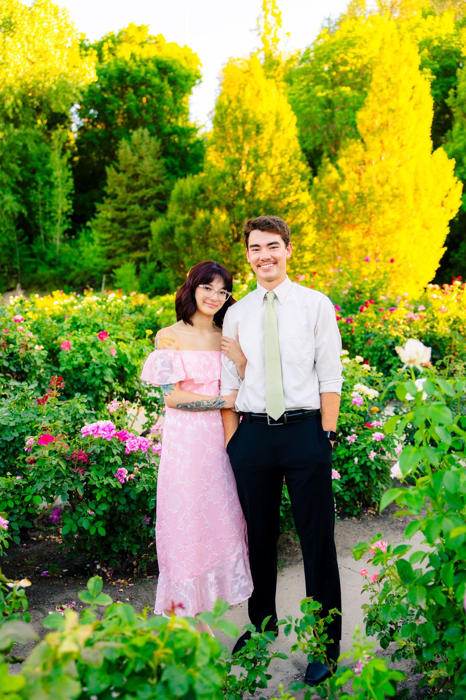 Botanical Garden Engagement Photography Session