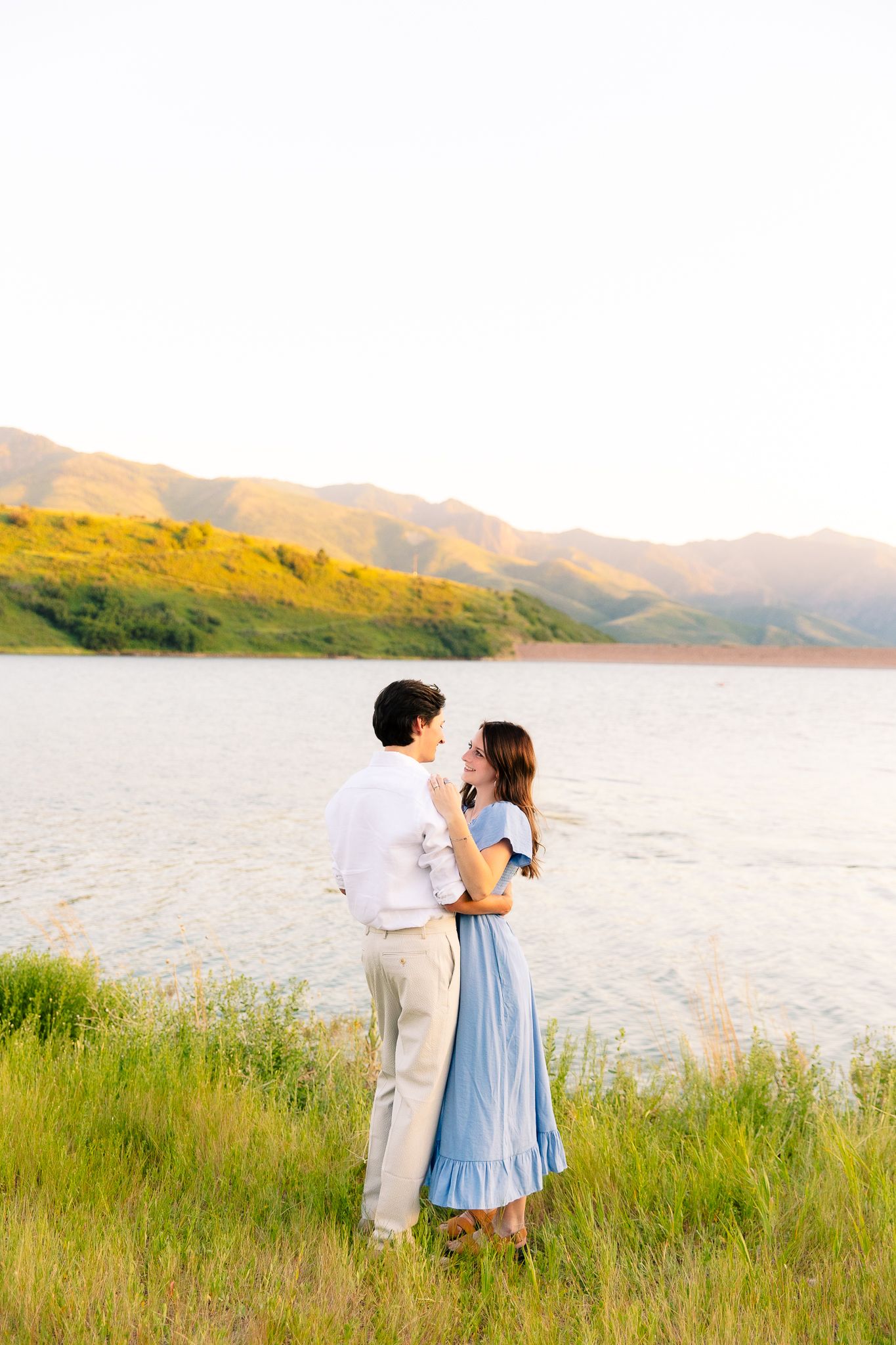 Lake Reservoir Engagement Photography Session