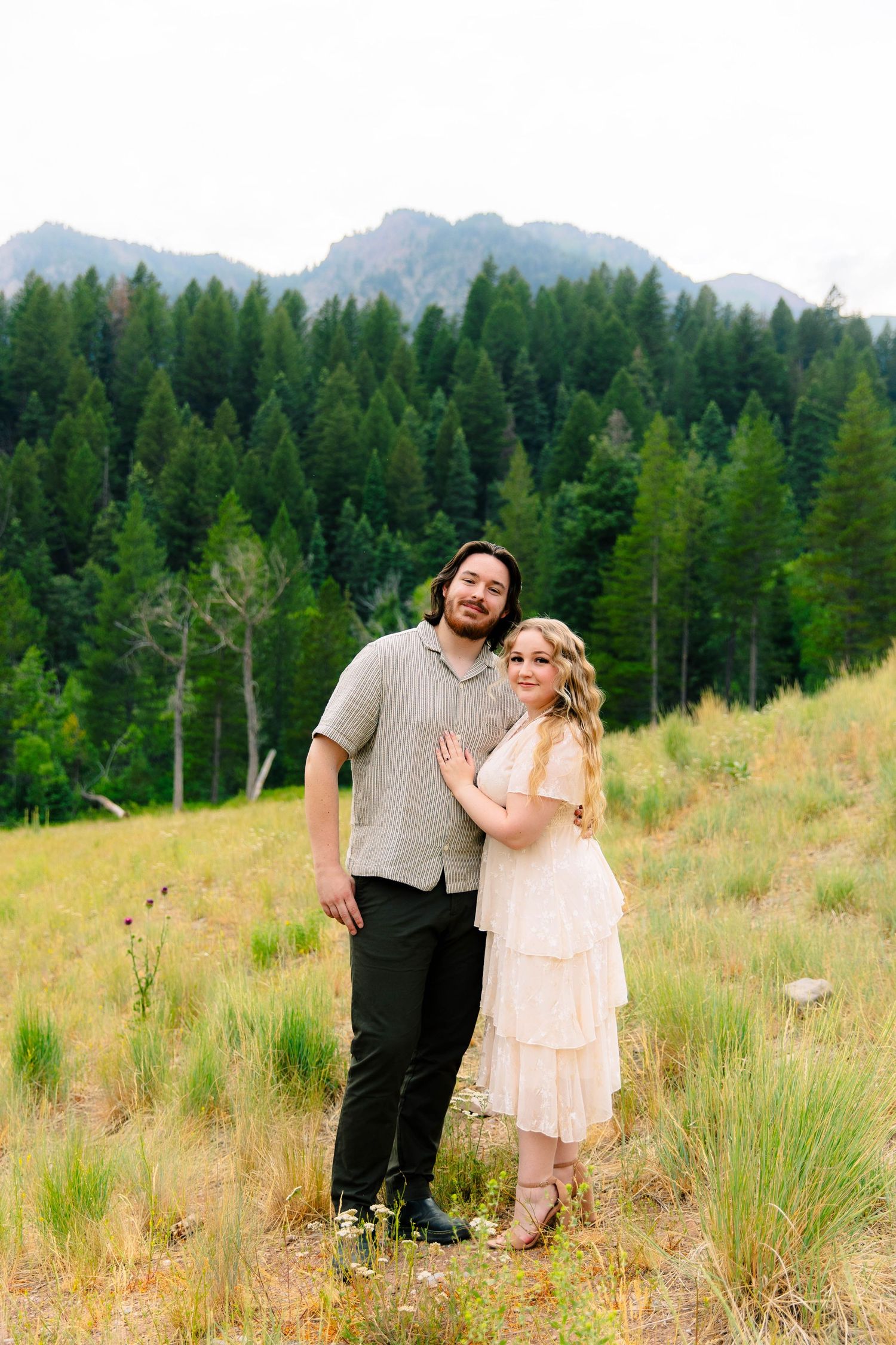 Pine Tree Engagement Photography Session
