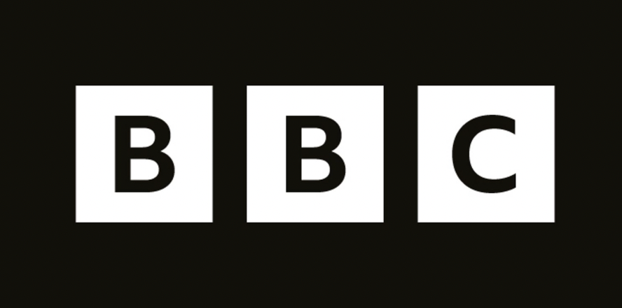 The black and white BBC logo consisting of three squares arranged horizontally with the letters B B C.