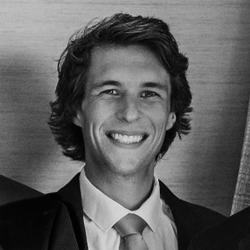 Black and white portrait series showing the same person in four different candid expressions.