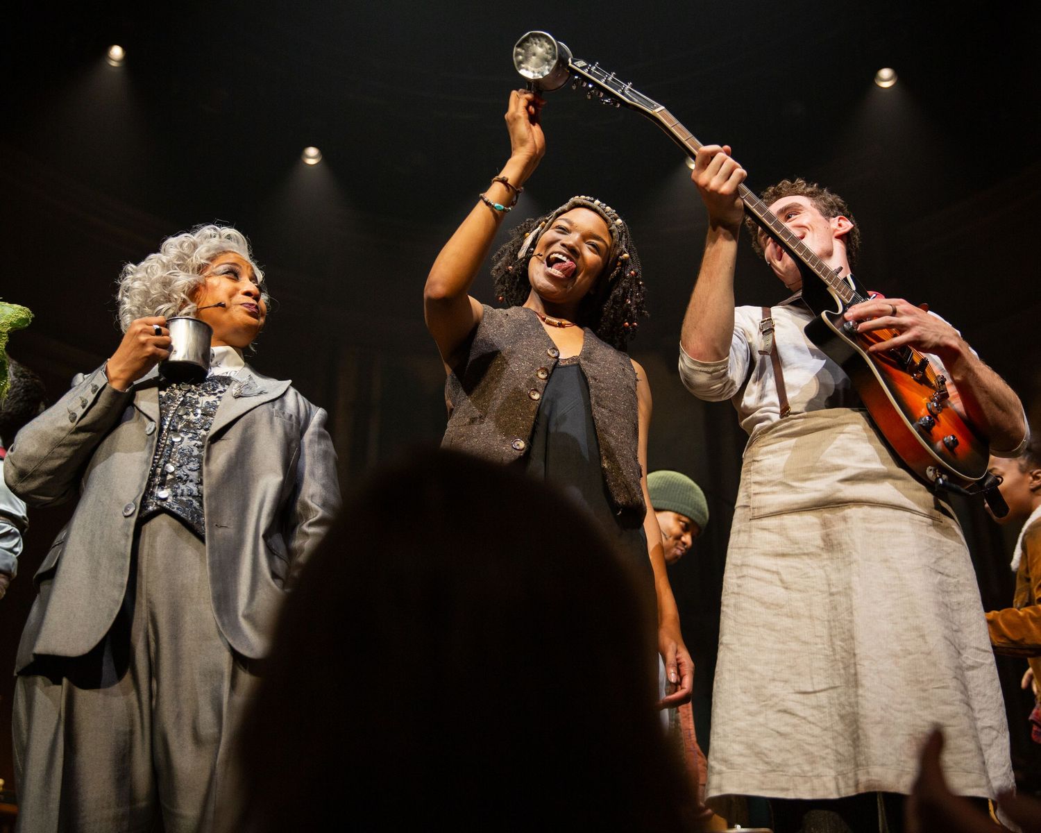 Melanie la barrie, Madelaine charlemagne, Donal finn at hadestown. picsbyshannonjames & Shannon James Photography.