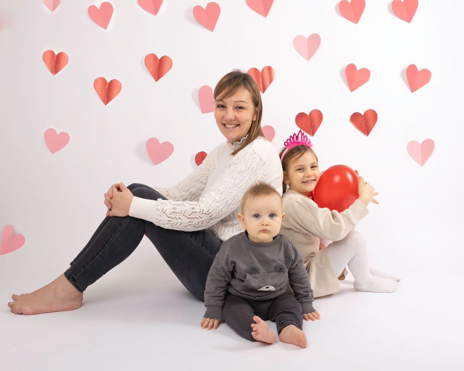 San Valentino foto di famiglia e bambini