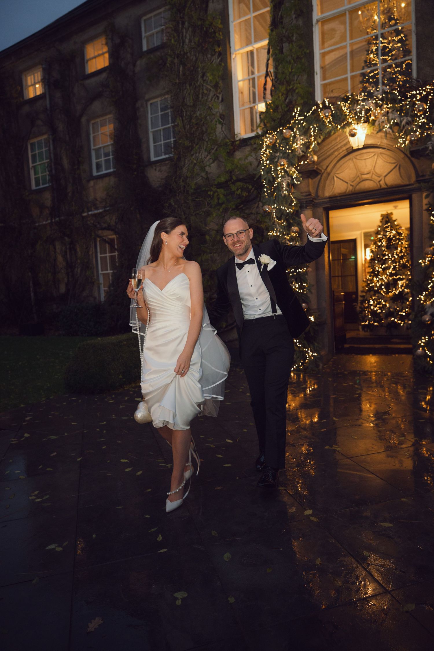Portrait of bride & groom at Mount Juliet wedding in Kilkenny.