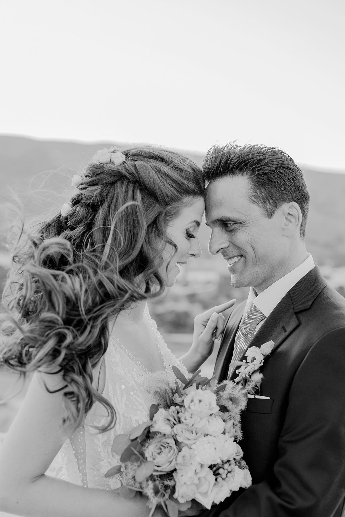 Wedding content creator documenting modern wedding moments in Greece