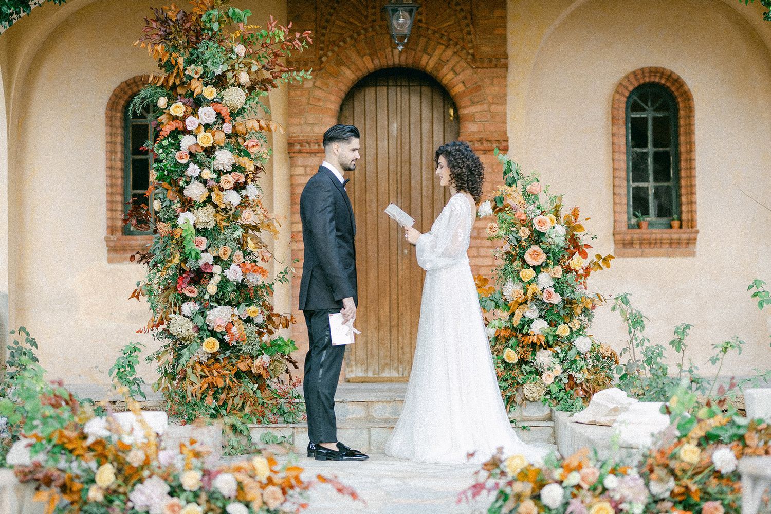 Exchange of vows captured with refined wedding content creation
