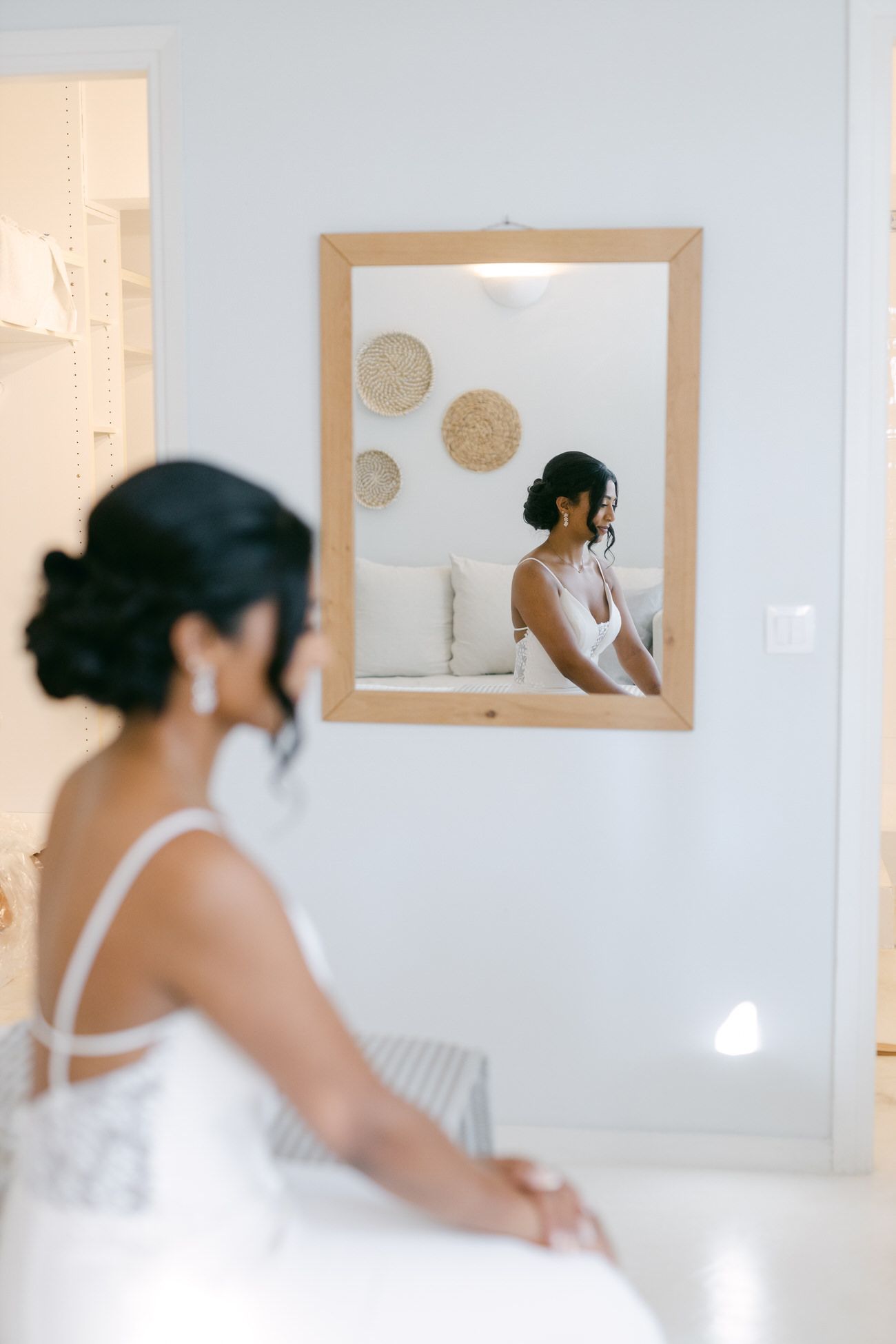 Social-ready wedding content from bridal preparations in Greece