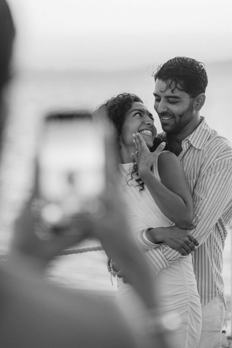 Behind the scenes wedding moment captured in Greece