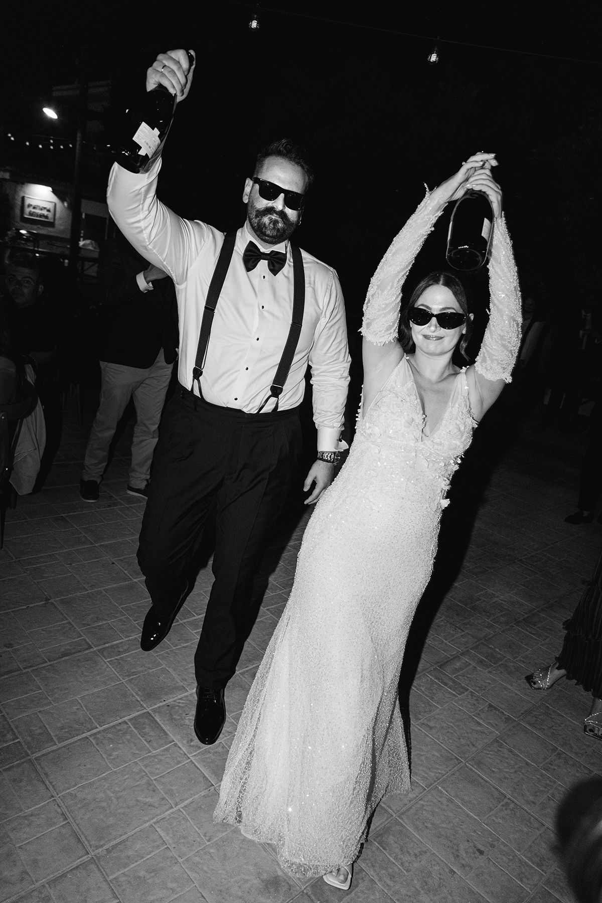 Destination wedding reception content in Greece