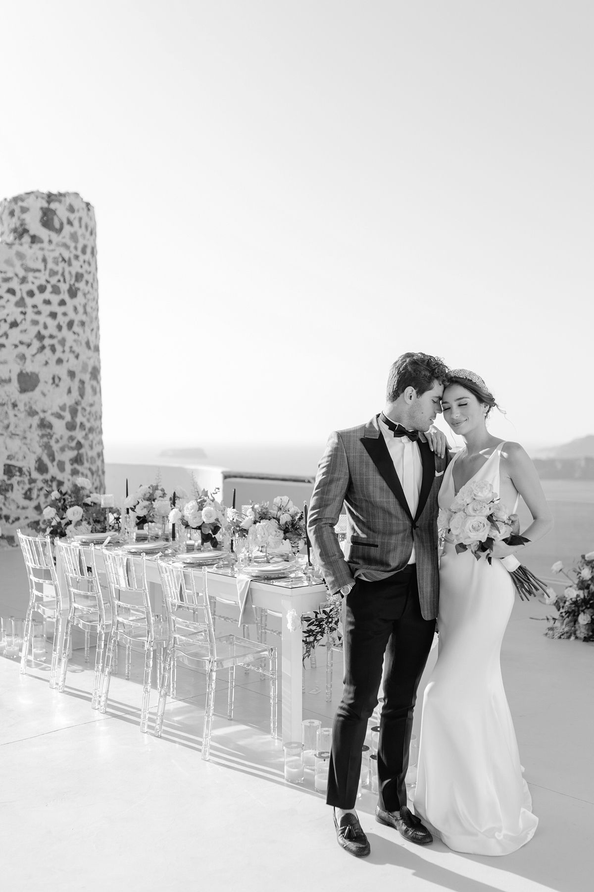 Modern wedding celebration content in Athens Riviera by Refined White