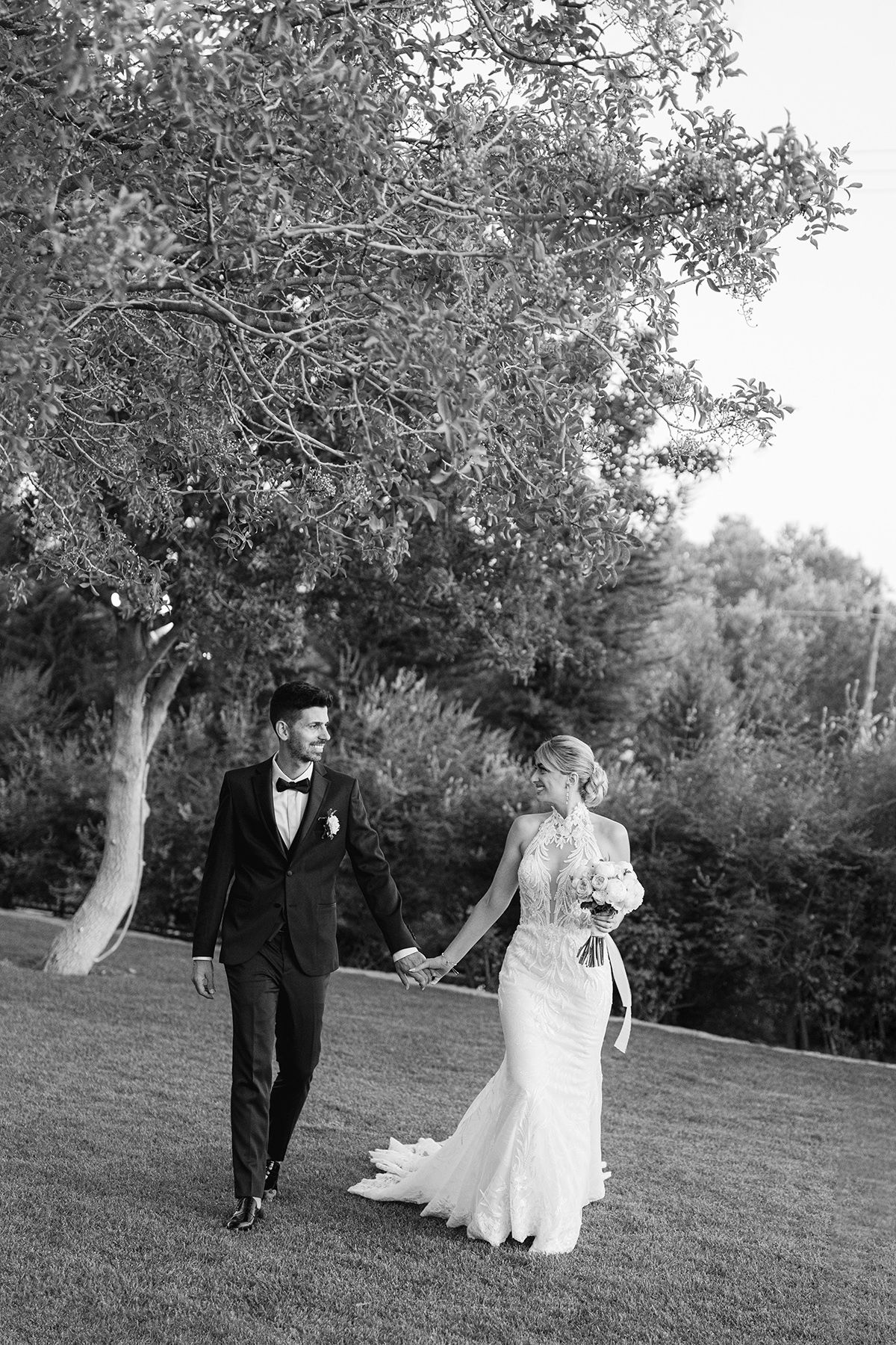 Full wedding day content coverage for a destination wedding in Greece
