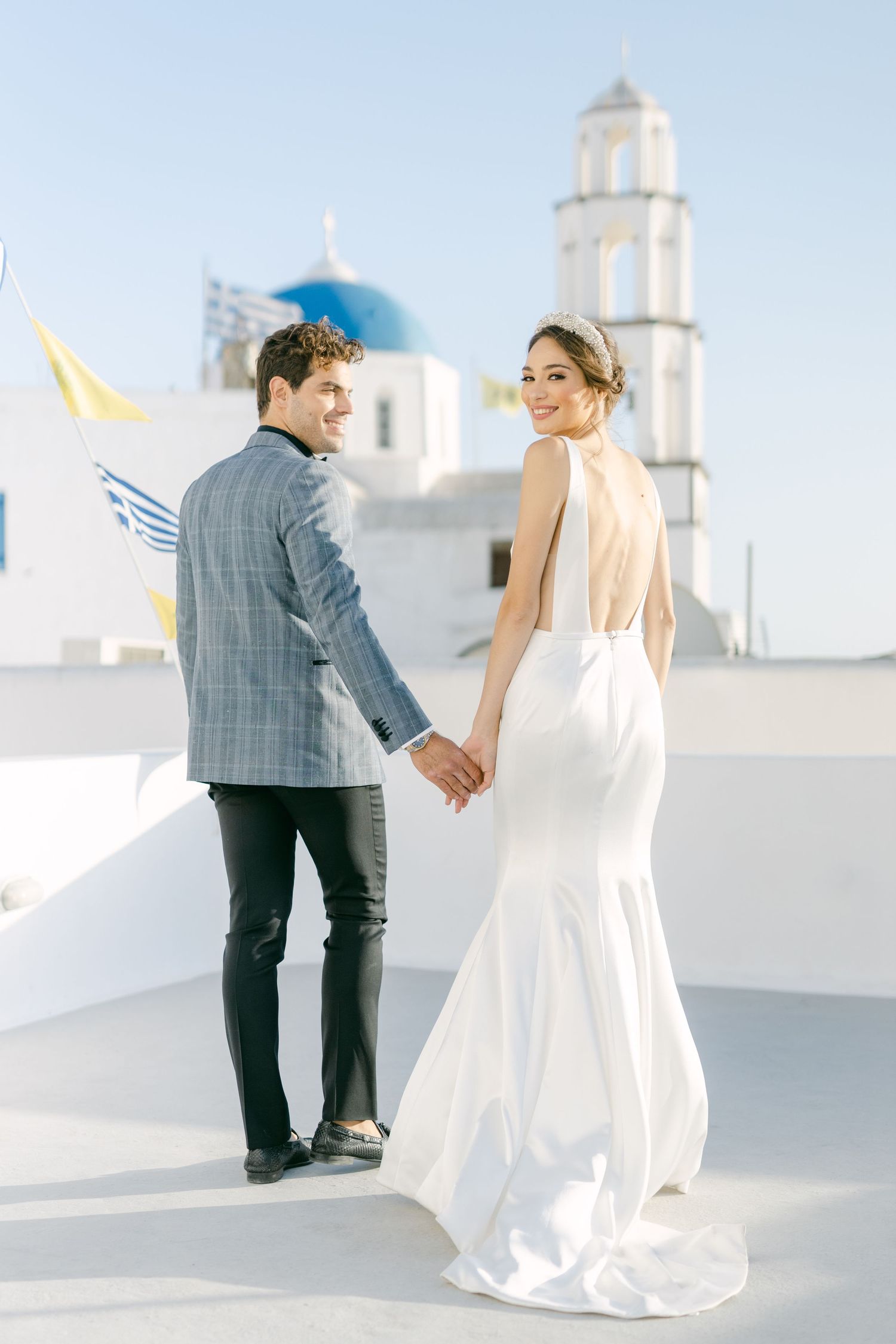 Santorini wedding content