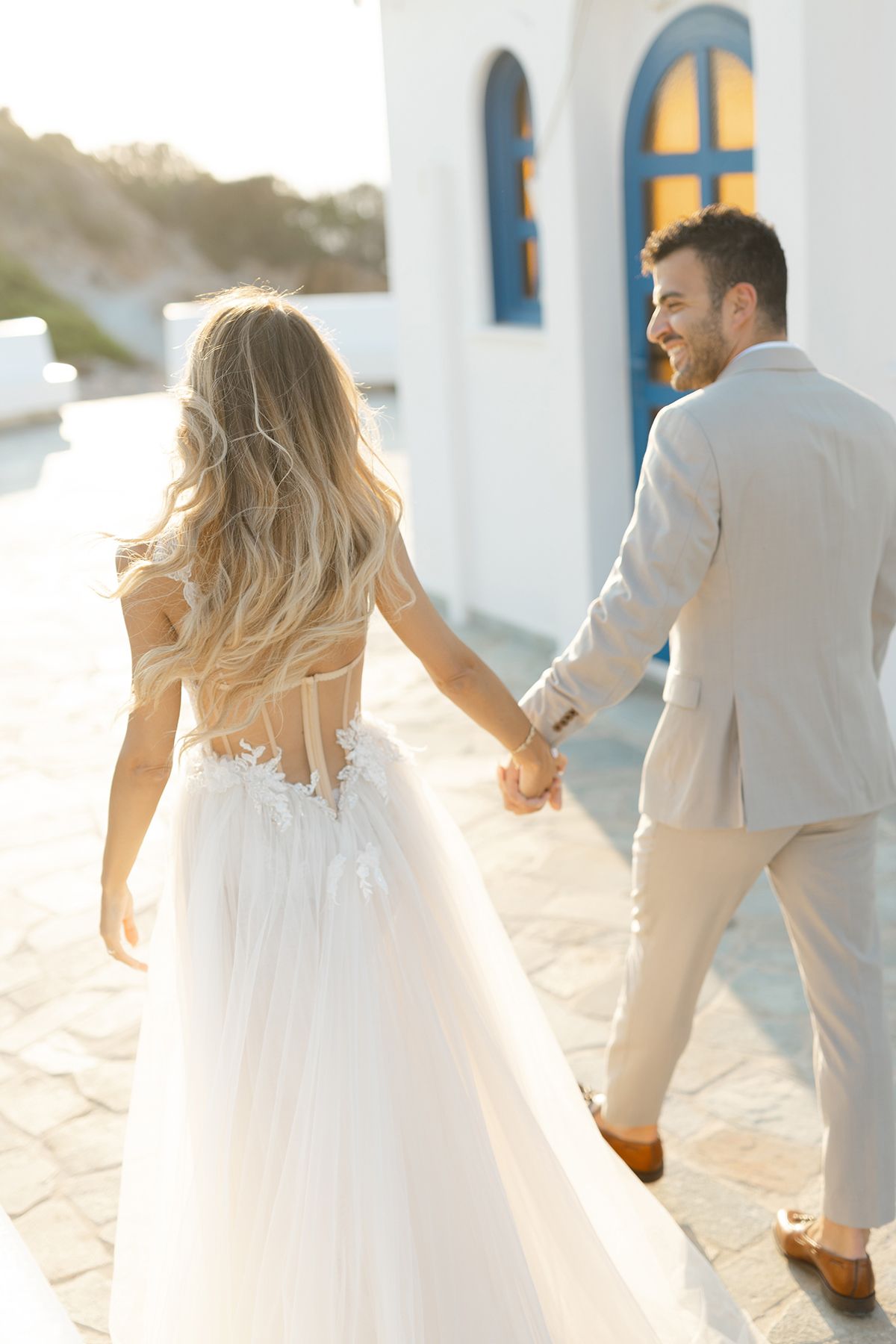 Elegant wedding atmosphere captured by Refined White in Greece