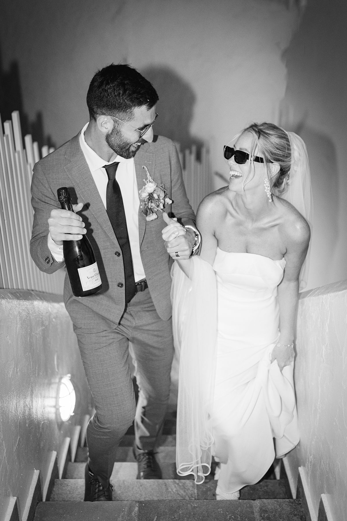 Couple during a destination wedding in Greece