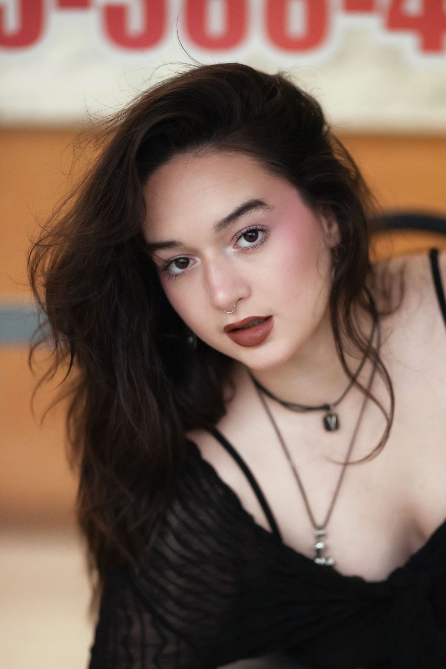 Fashion portrait of woman at Hammocks Town Center in Miami