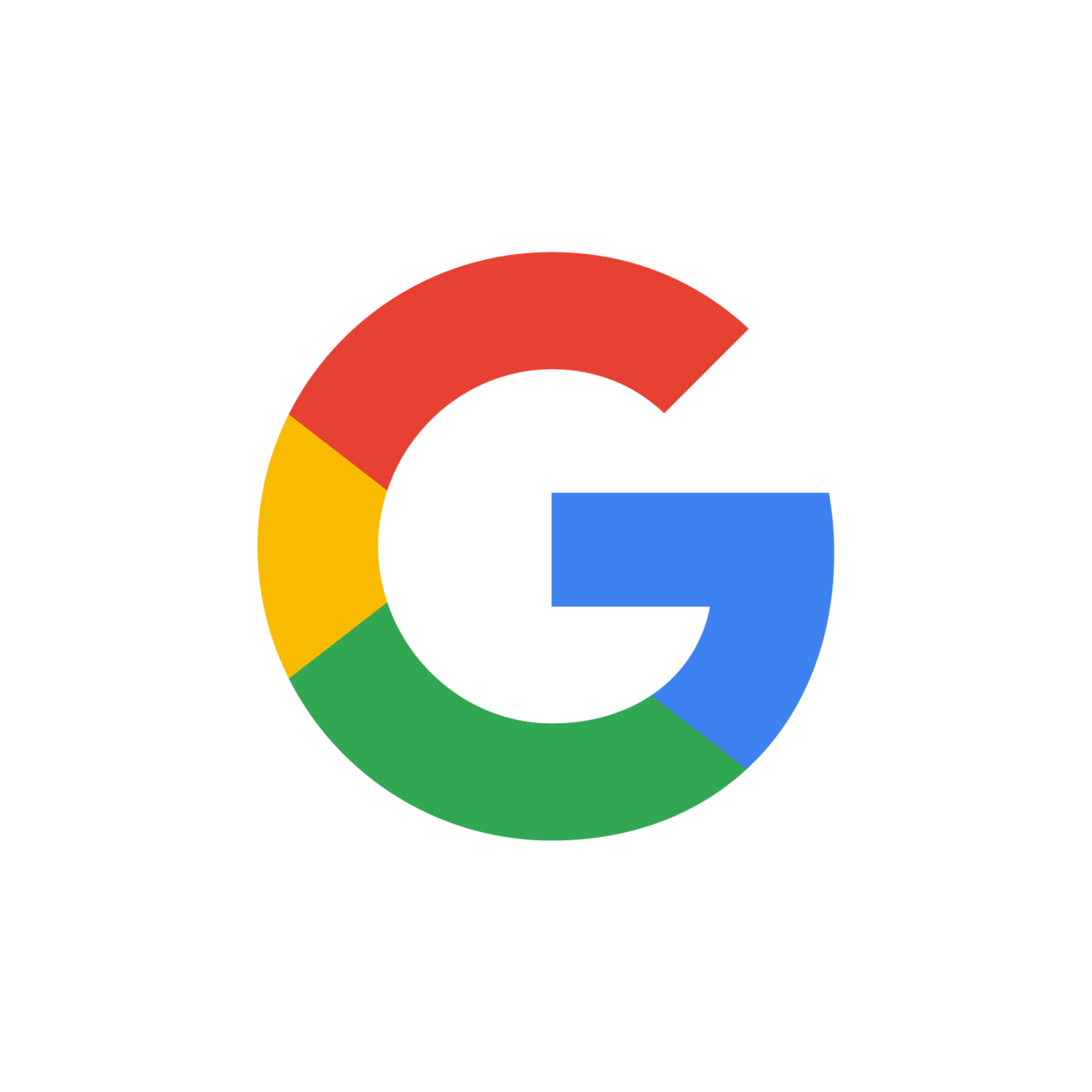 Multiple Google logo fragments arranged horizontally showing the iconic color scheme.