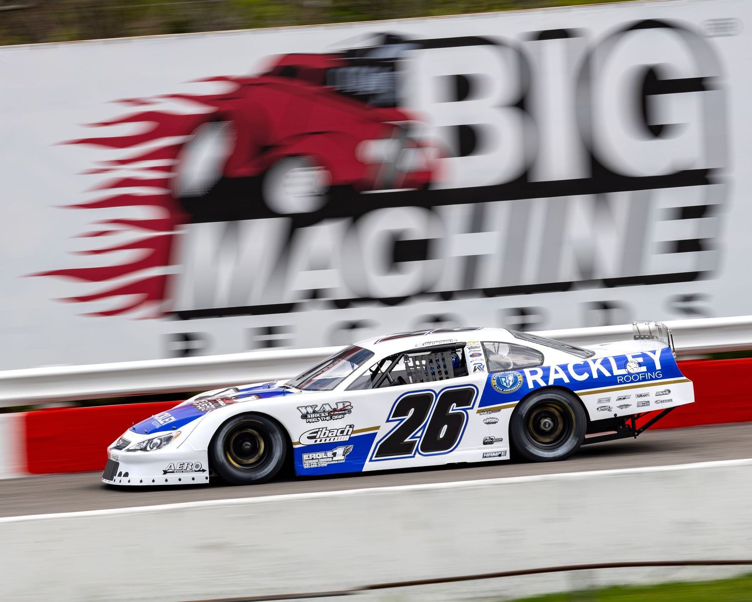 Racing action at Nashville Fairgrounds Speedway.