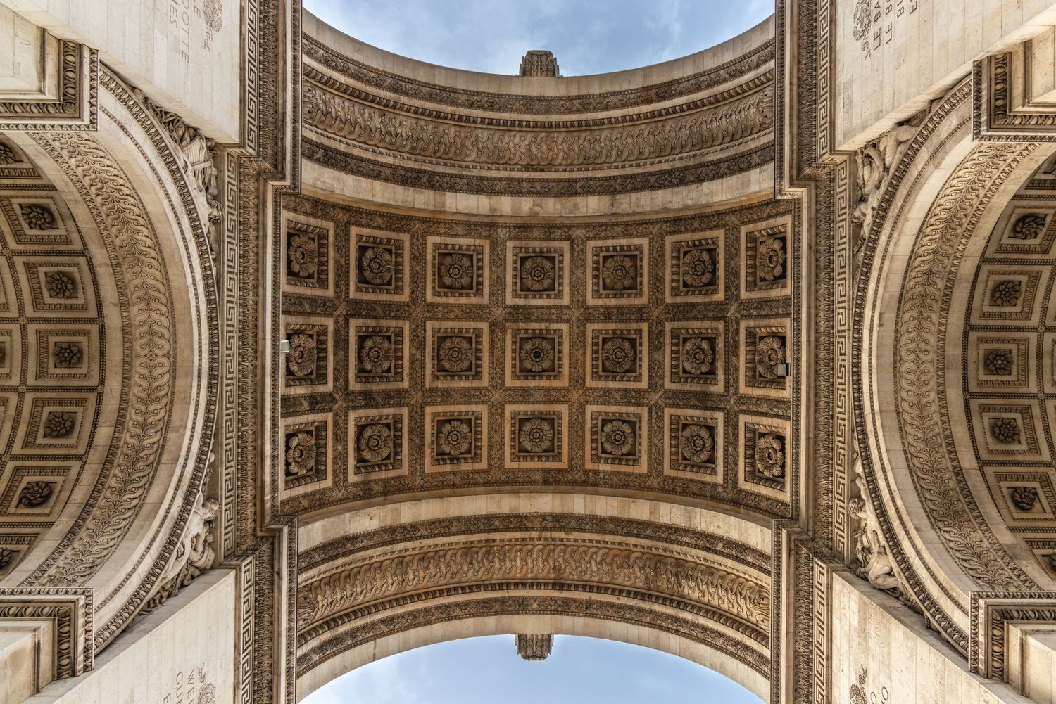 Under the Arc de Triomphe