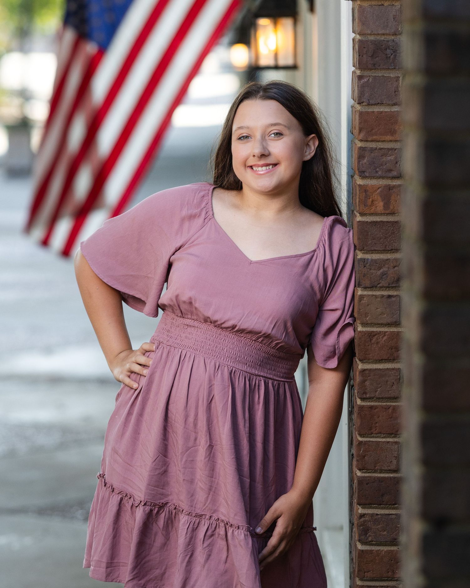 Allie senior photo. Outdoors, Fulton Kentucky.