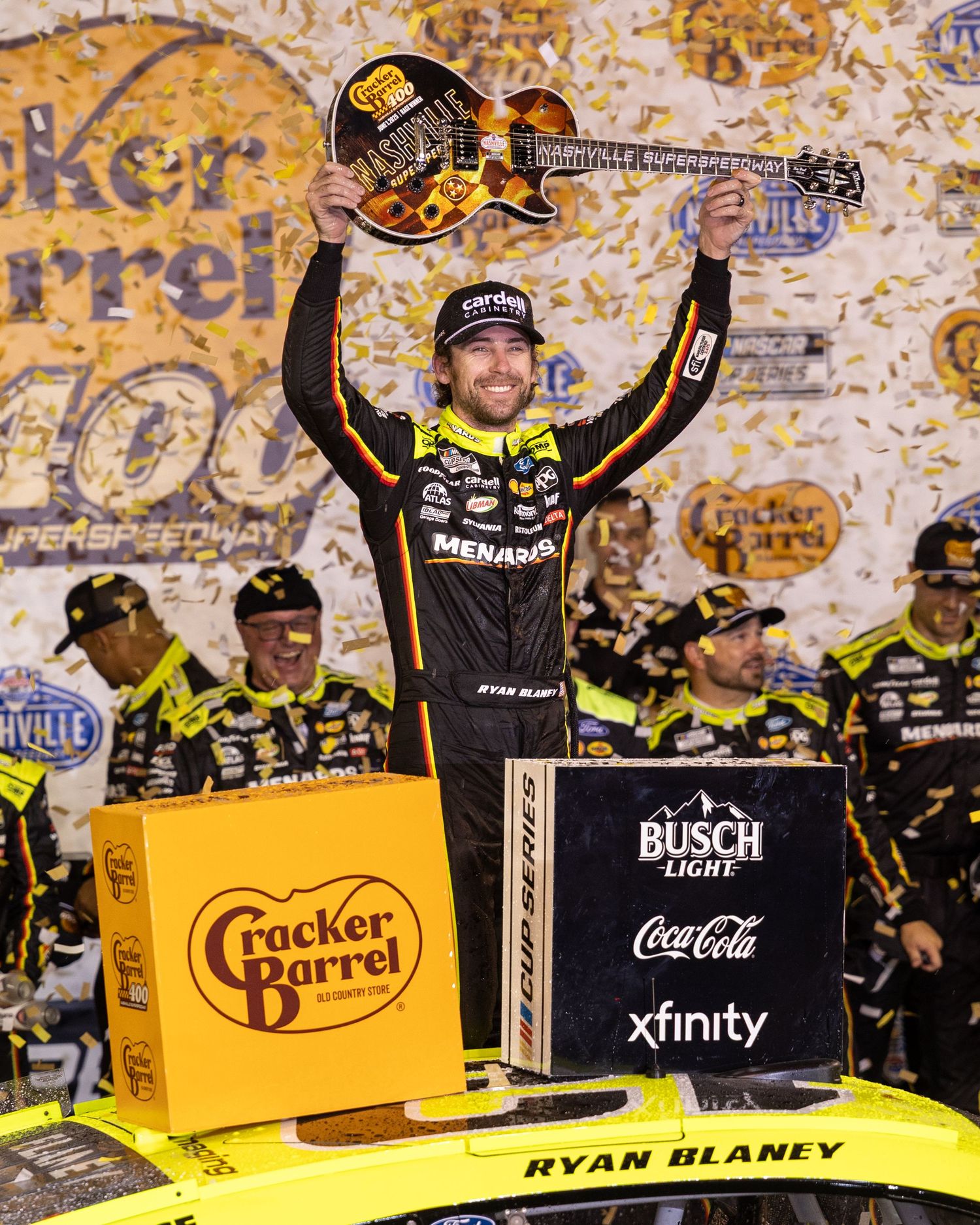 Ryan Blaney in victory lane