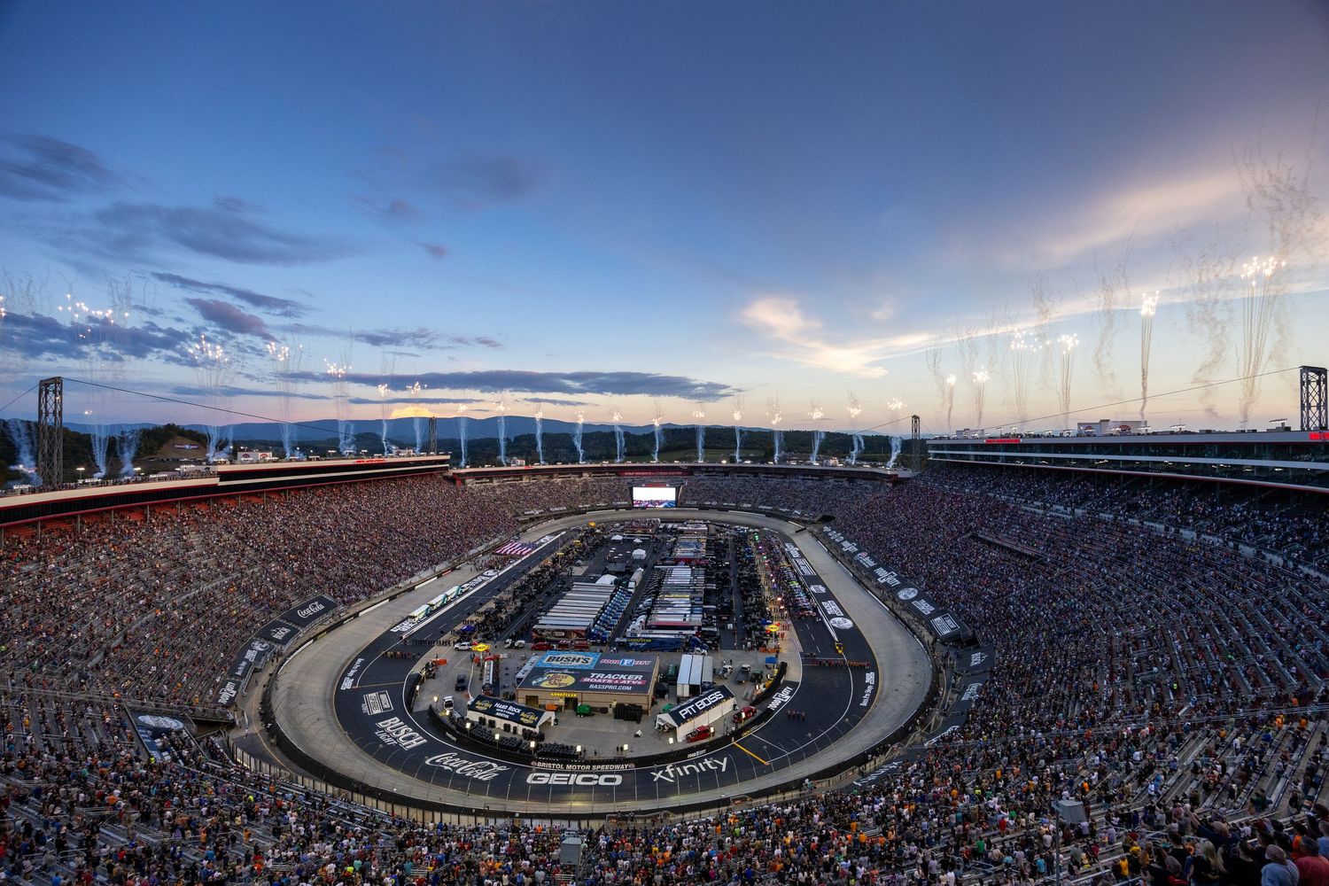 Pre-race ceremonies at Bristol Motor Speedway