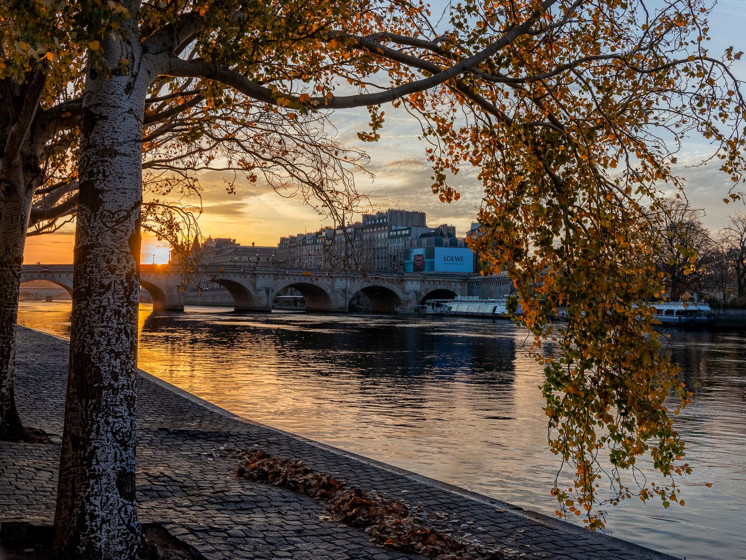 Sunrise in Paris France