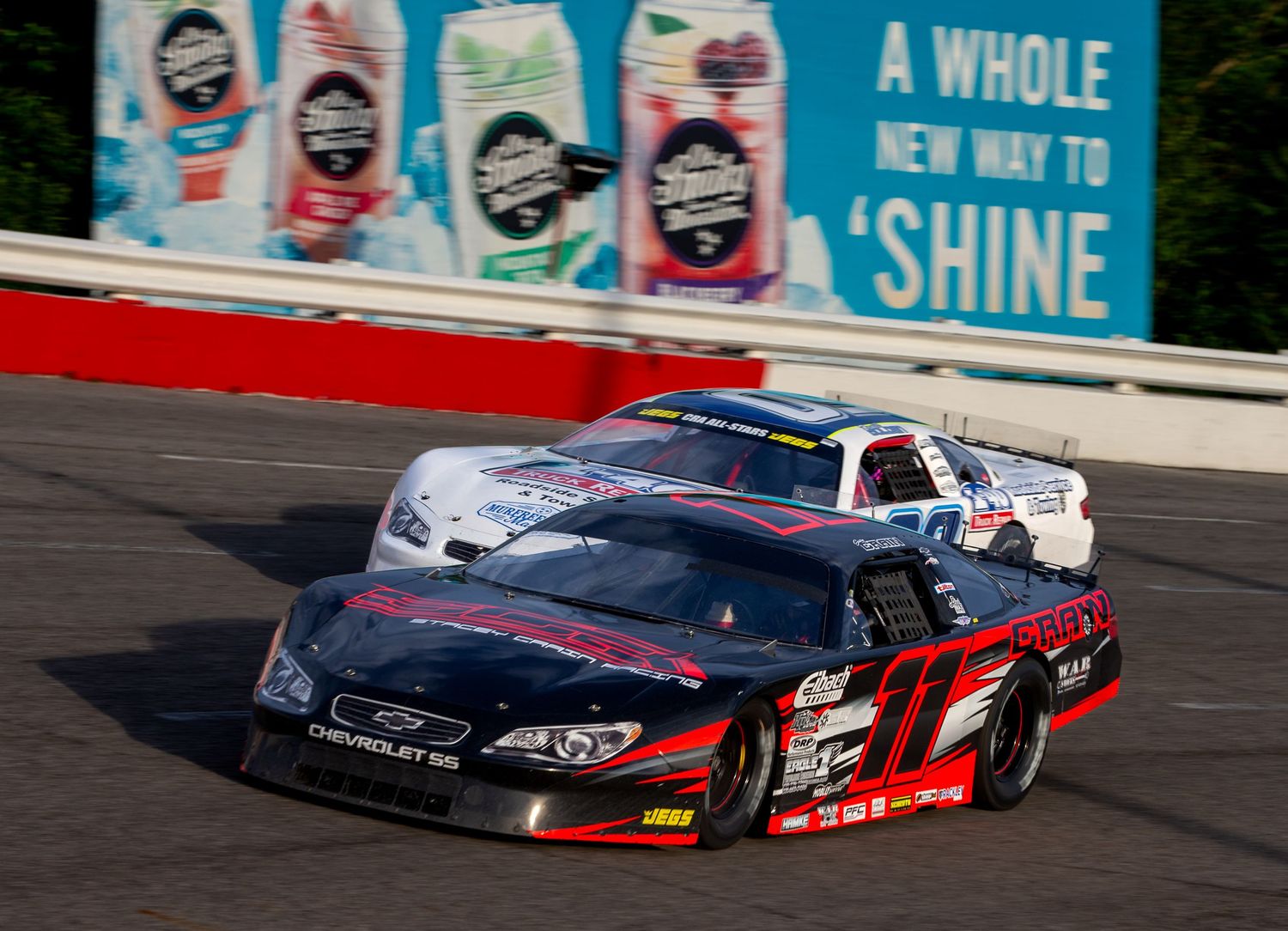 Racing action at Nashville Fairgrounds Speedway.