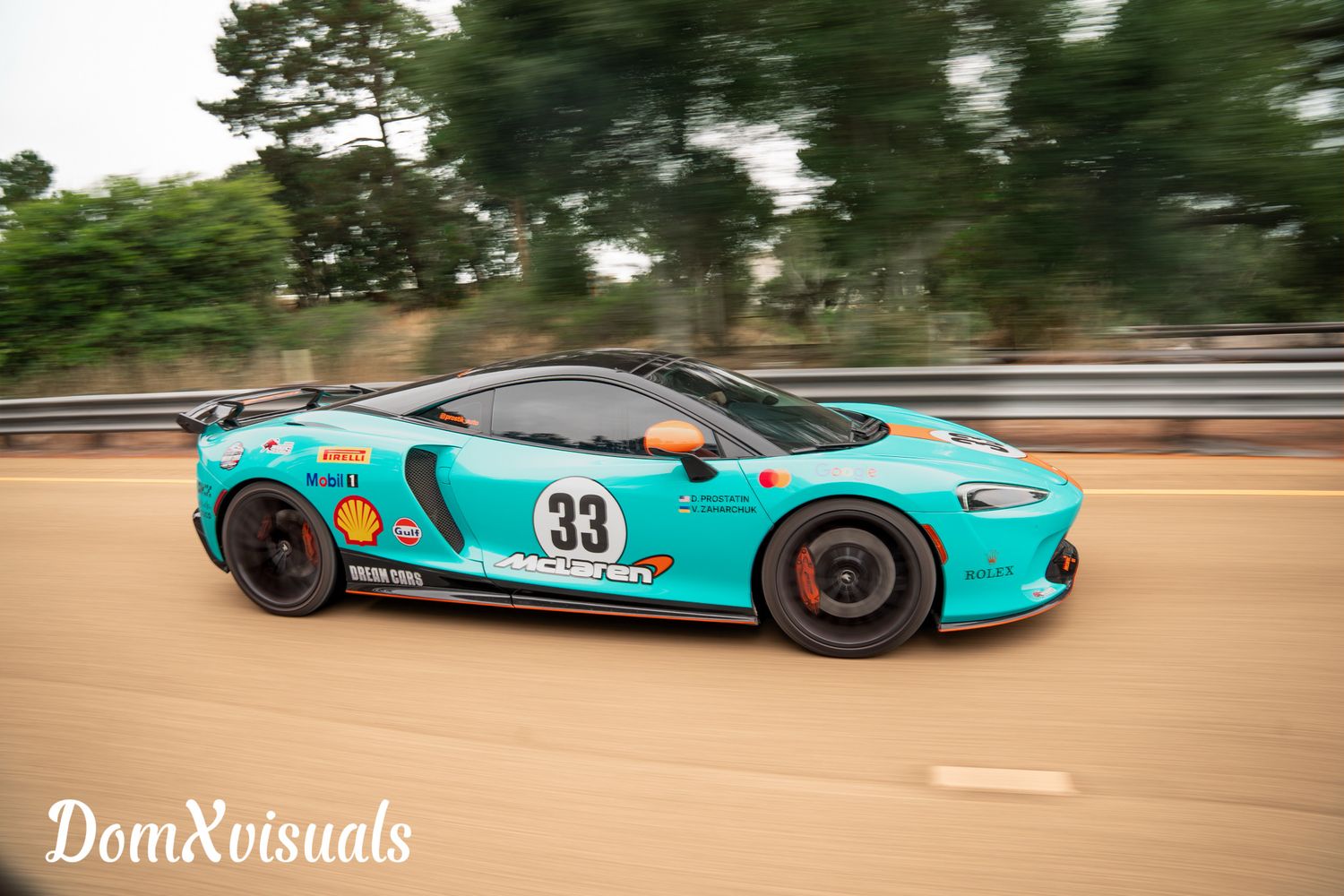 Mclaren GT wide side rollers