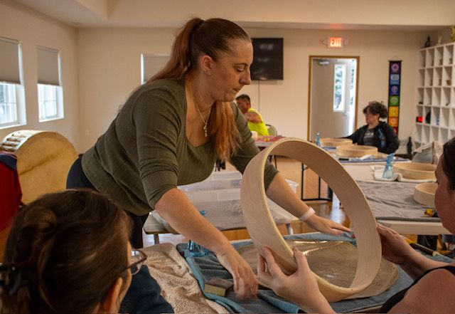 Drum making class event instructor