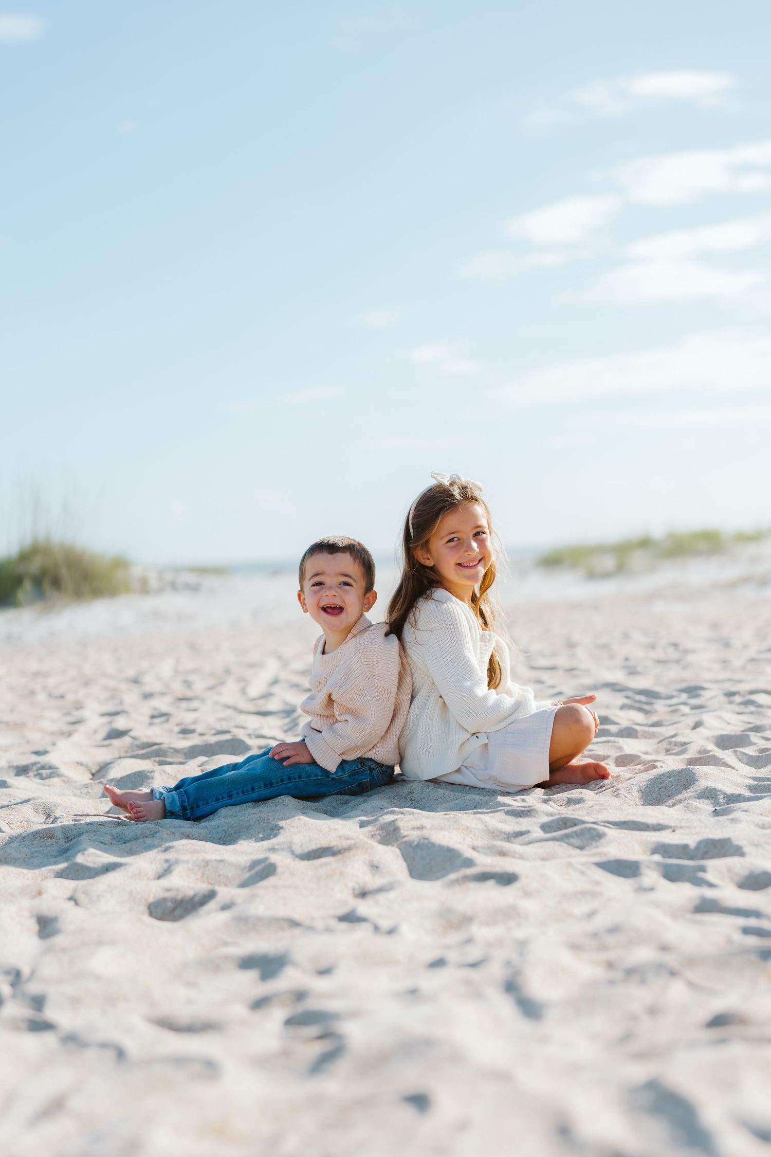 Family photoshoot St. Augustine beach sunset