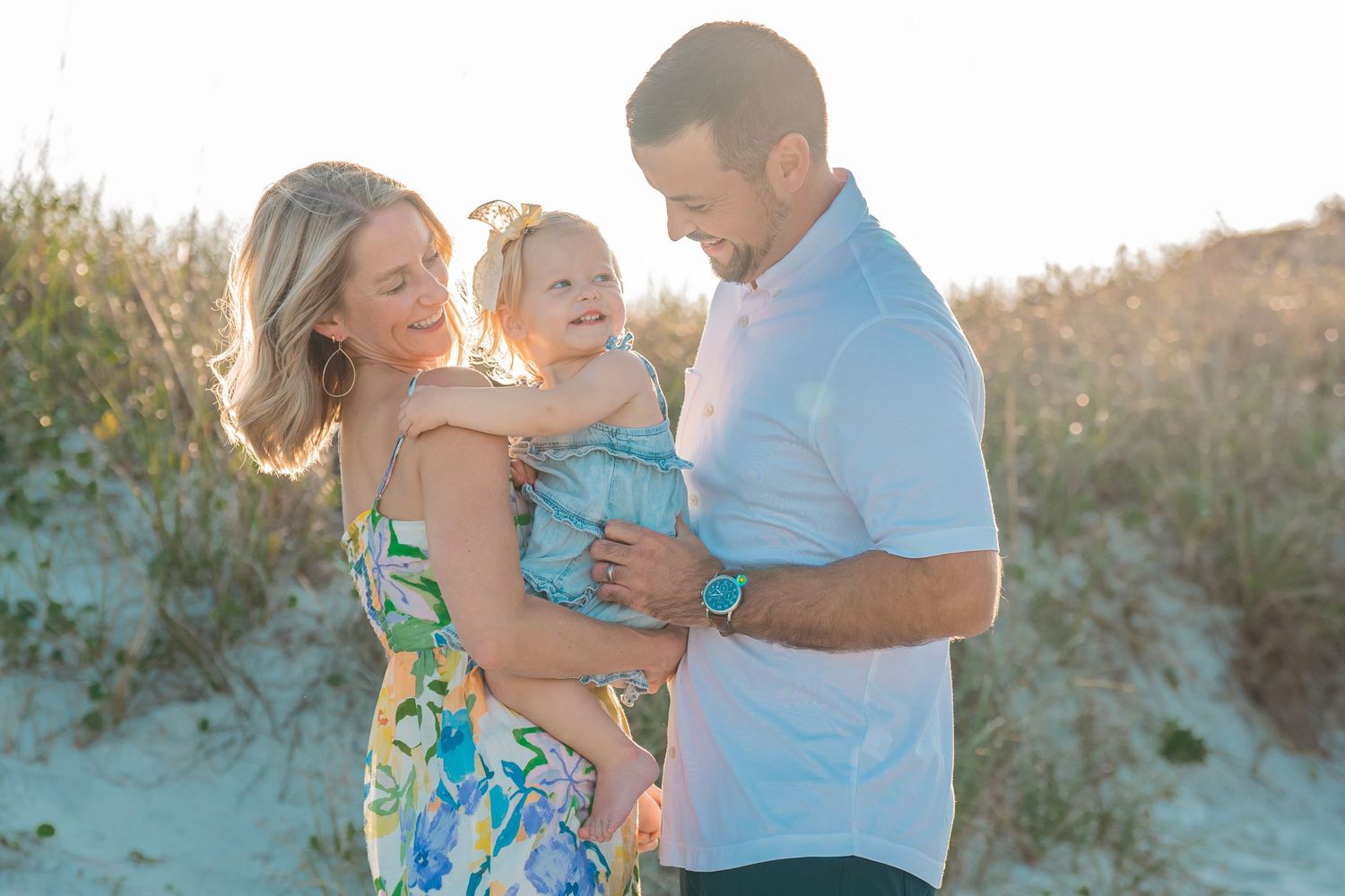 Family photoshoot ponte vedra beach sunset