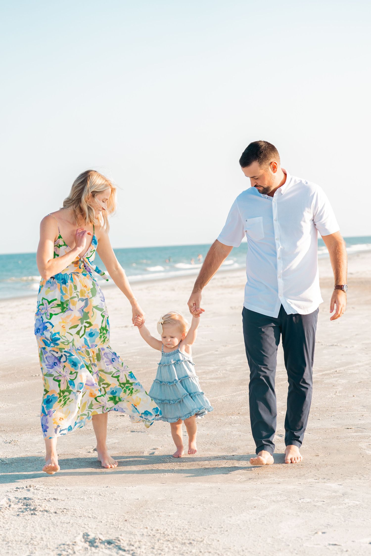 Family photoshoot ponte vedra beach sunset