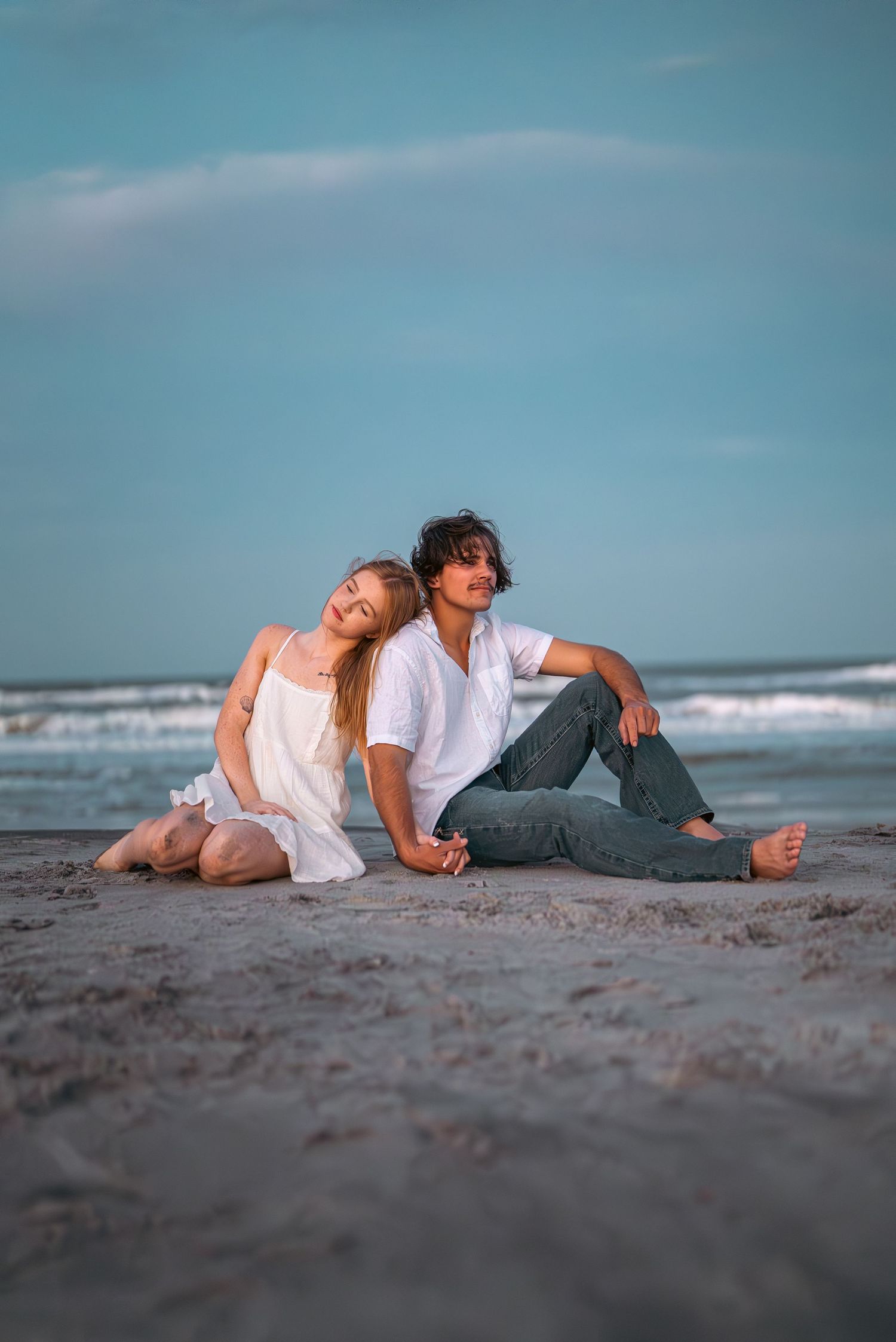 Engagement session st Augustine beach sunset